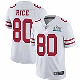 Youth Nike 49ers 80 Jerry Rice White 2020 Super Bowl LIV Vapor Untouchable Limited Jersey,baseball caps,new era cap wholesale,wholesale hats